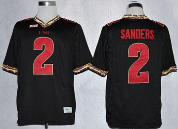 Deion Sanders Florida State Seminoles black jersey