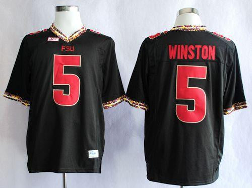 Jameis Winston Florida State Seminoles black jersey