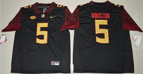 Jameis Winston Florida State Seminoles black Limited jersey