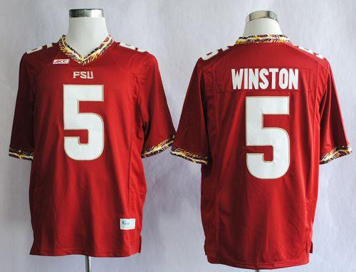 Jameis Winston Florida State Seminoles red jersey