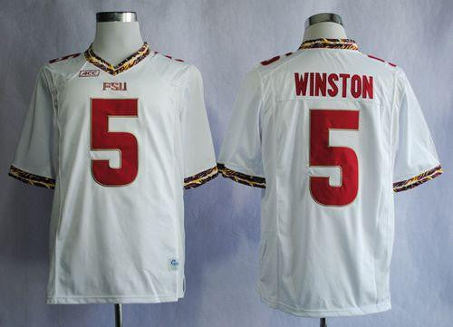 Jameis Winston Florida State Seminoles white jersey