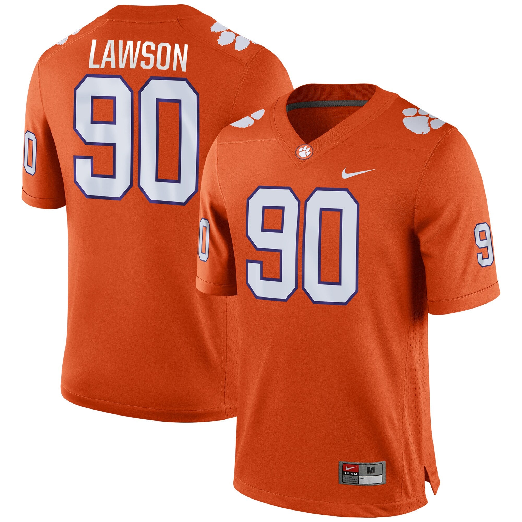 Shaq Lawson Clemson Tigers orange jersey
