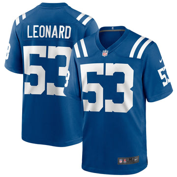 Shaquille Leonard Indianapolis Colts royal Game jersey