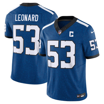 Shaquille Leonard Indianapolis Colts blue Vapor jersey
