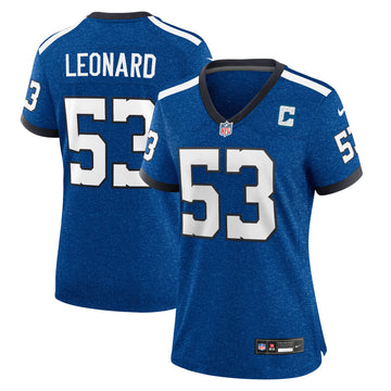Shaquille Leonard Indianapolis Colts blue jersey