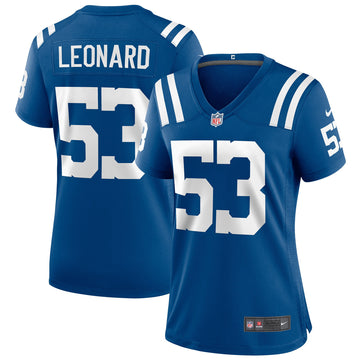 Shaquille Leonard Indianapolis Colts royal jersey