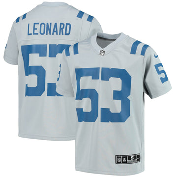 Shaquille Leonard Indianapolis Colts gray jersey
