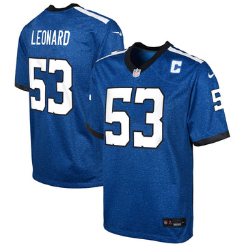 Shaquille Leonard Indianapolis Colts blue jersey