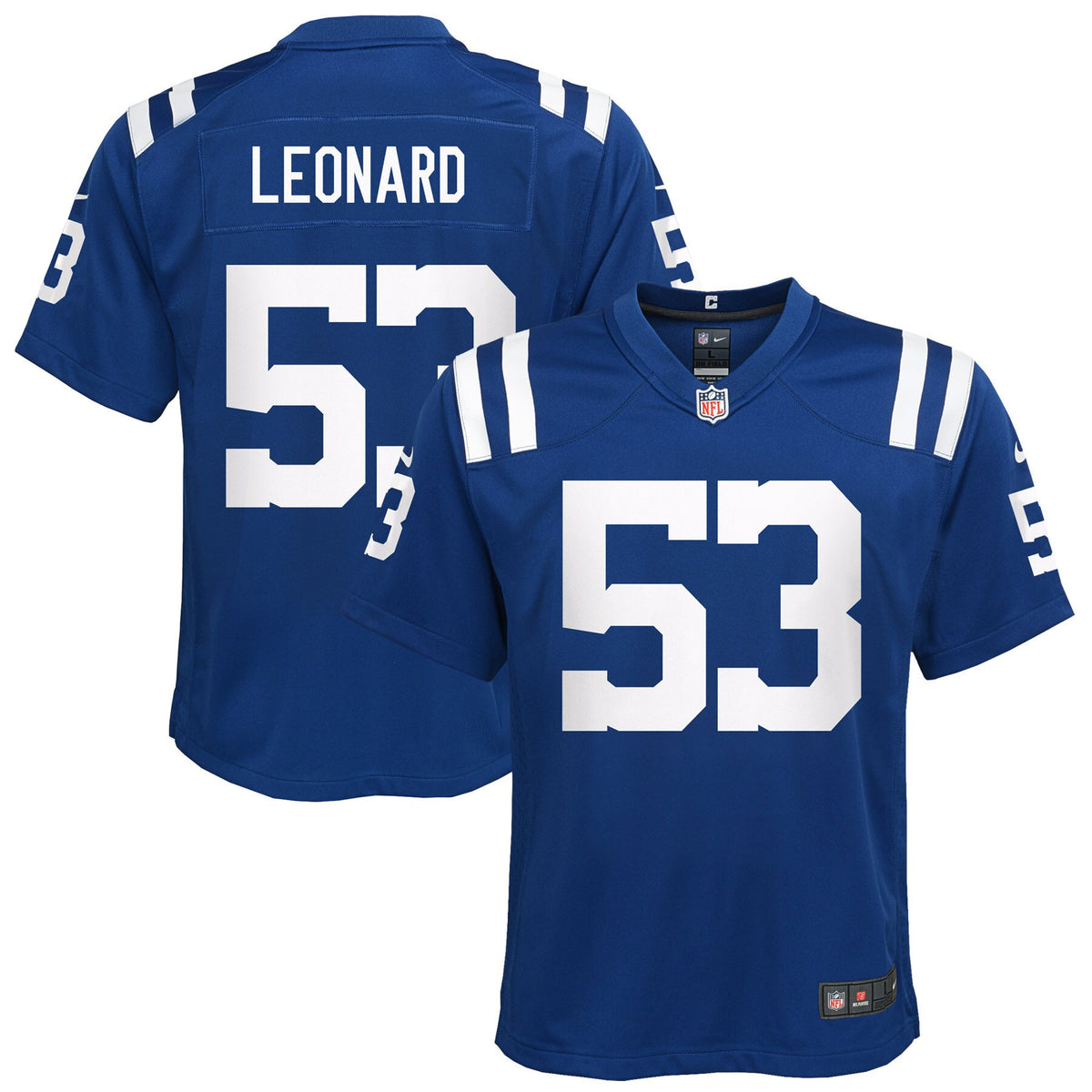 Shaquille Leonard Indianapolis Colts royal jersey
