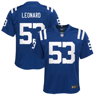 Shaquille Leonard Indianapolis Colts royal jersey