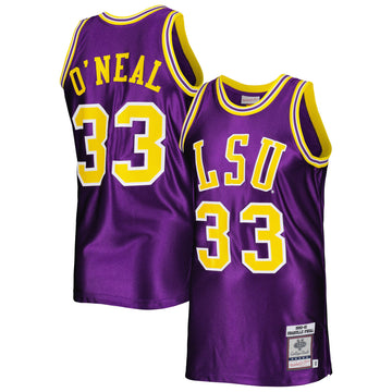 Shaquille O'neal LSU Tigers purple jersey