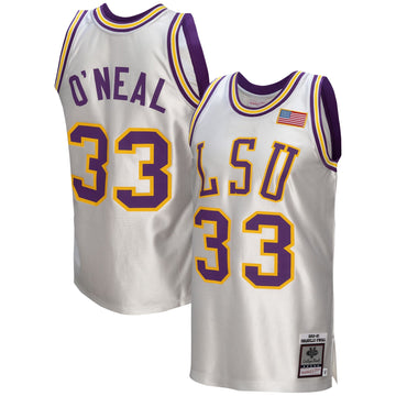 Shaquille O'neal College Vault LSU Tigers white jersey