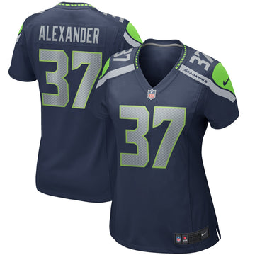 Shaun Alexander Seattle Seahawks navy Game jersey