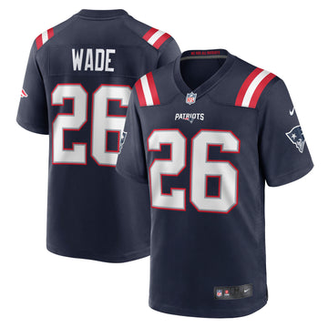 Shaun Wade New England Patriots navy jersey
