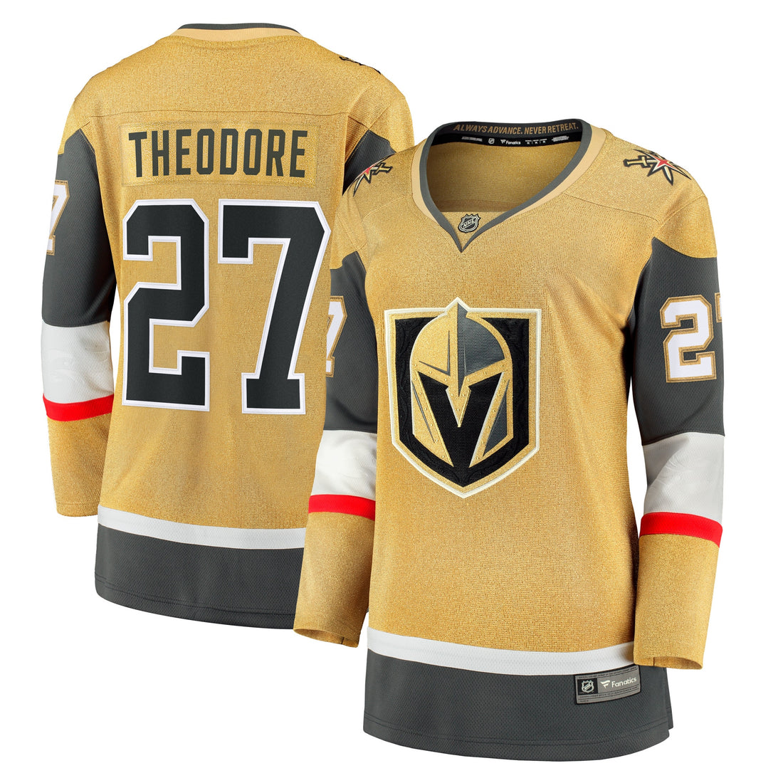 Shea Theodore Vegas Golden Knights gold Home jersey