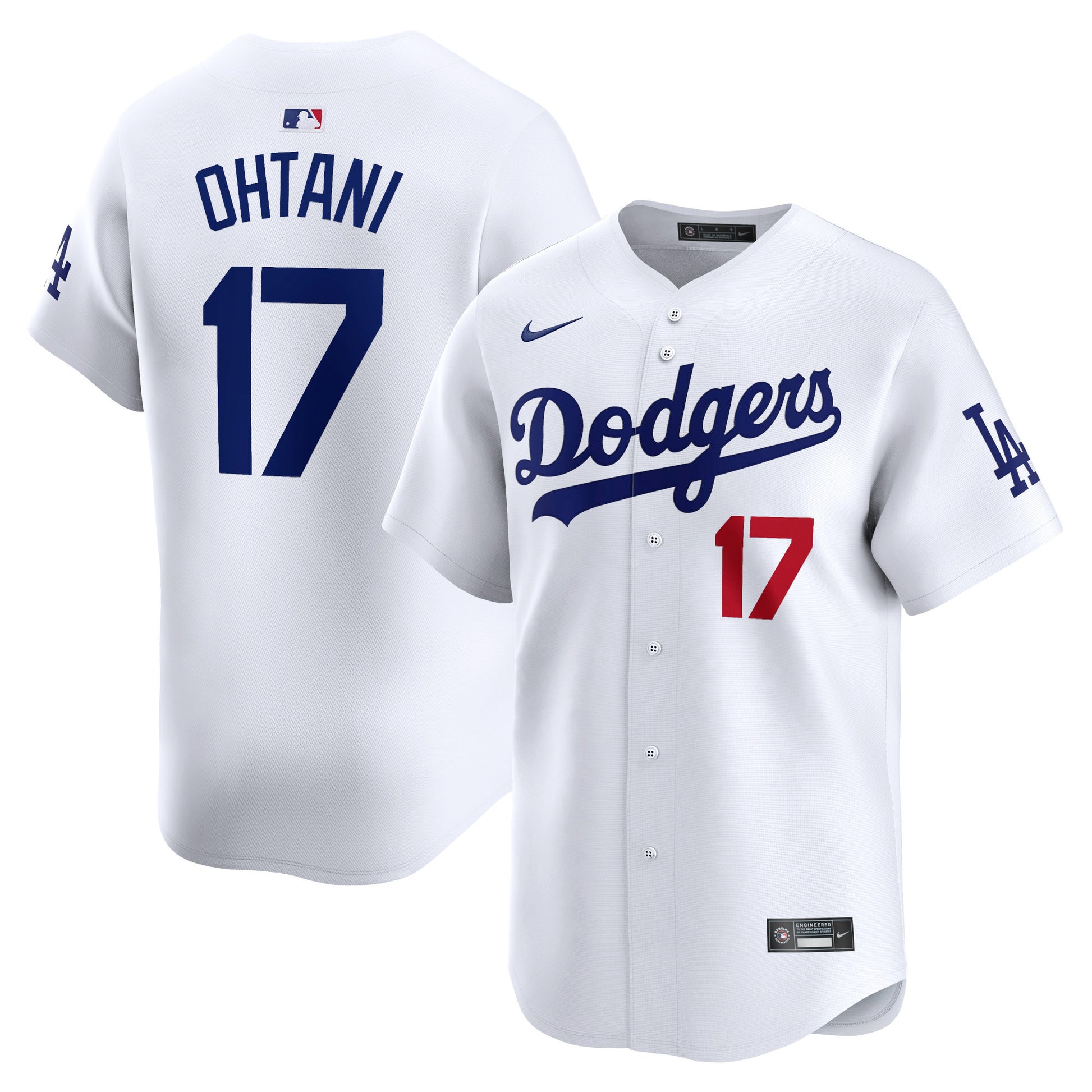 Shohei Ohtani Los Angeles Dodgers white Limited jersey