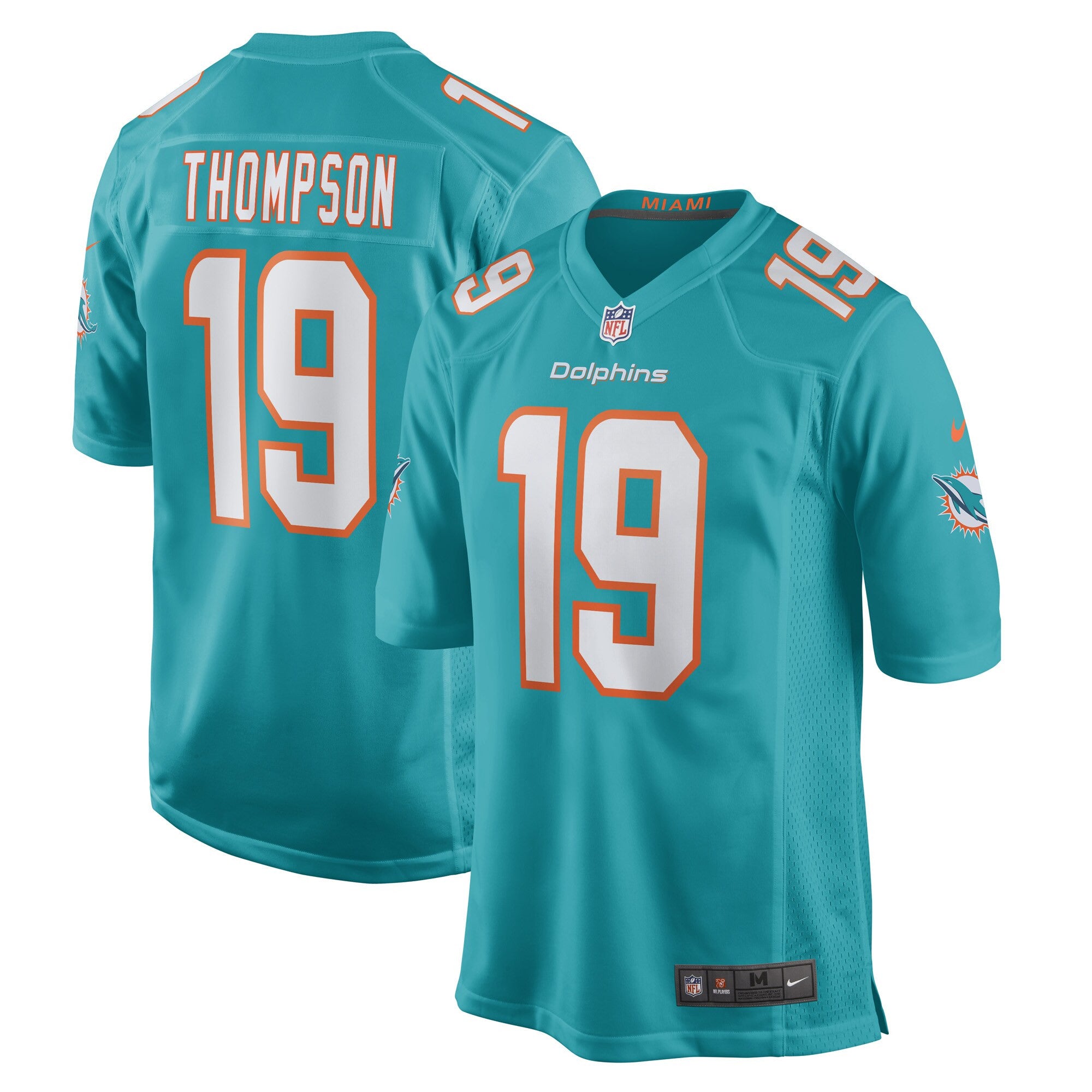 Skylar Thompson Miami Dolphins aqua Game jersey