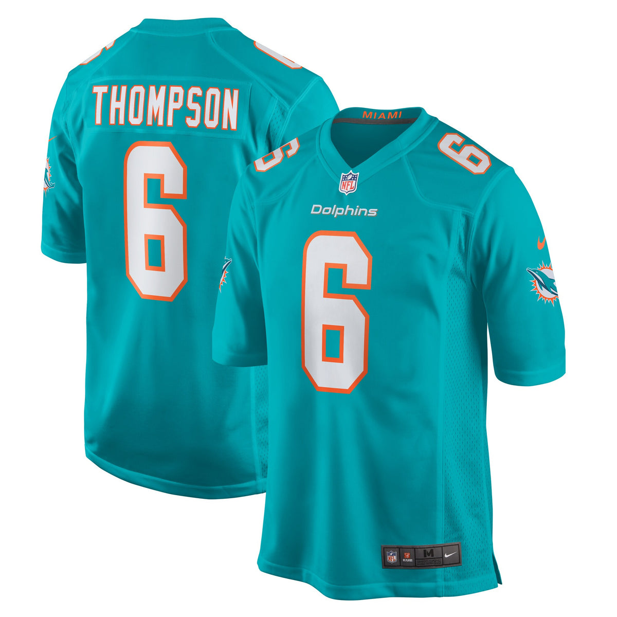 Skylar Thompson Miami Dolphins aqua jersey