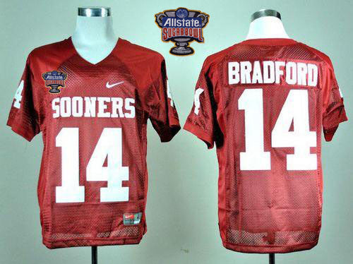 Sam Bradford Oklahoma Sooners red jersey