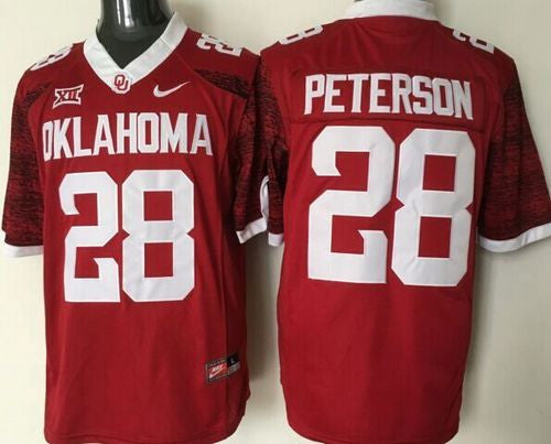 Adrian Peterson Oklahoma Sooners red jersey