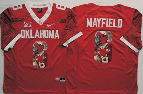 Baker Mayfield Oklahoma Sooners red Fashion jersey