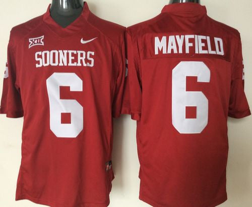 Baker Mayfield Oklahoma Sooners red jersey