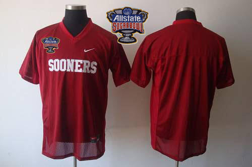 Custom Oklahoma Sooners red jersey
