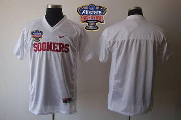 Custom Oklahoma Sooners white jersey