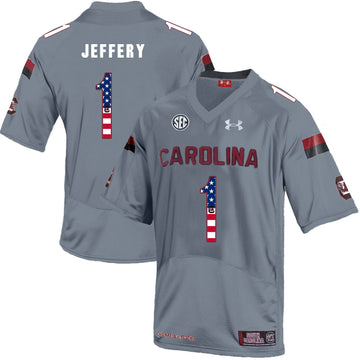 Alshon Jeffery South Carolina Gamecocks gray jersey