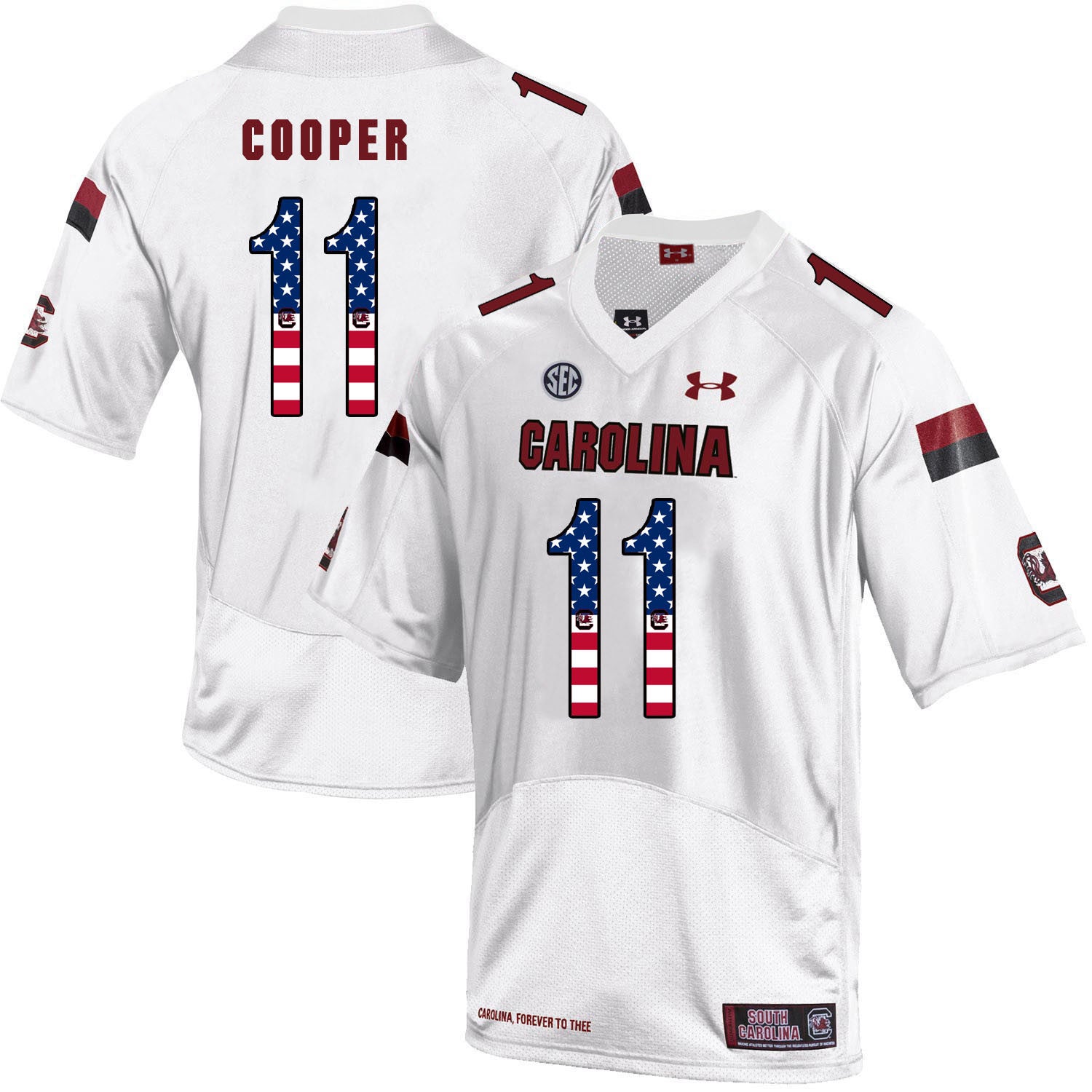 Pharoh Cooper South Carolina Gamecocks white jersey