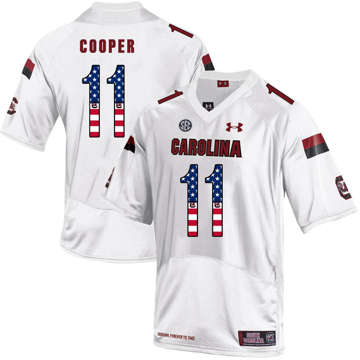 Pharoh Cooper South Carolina Gamecocks white jersey