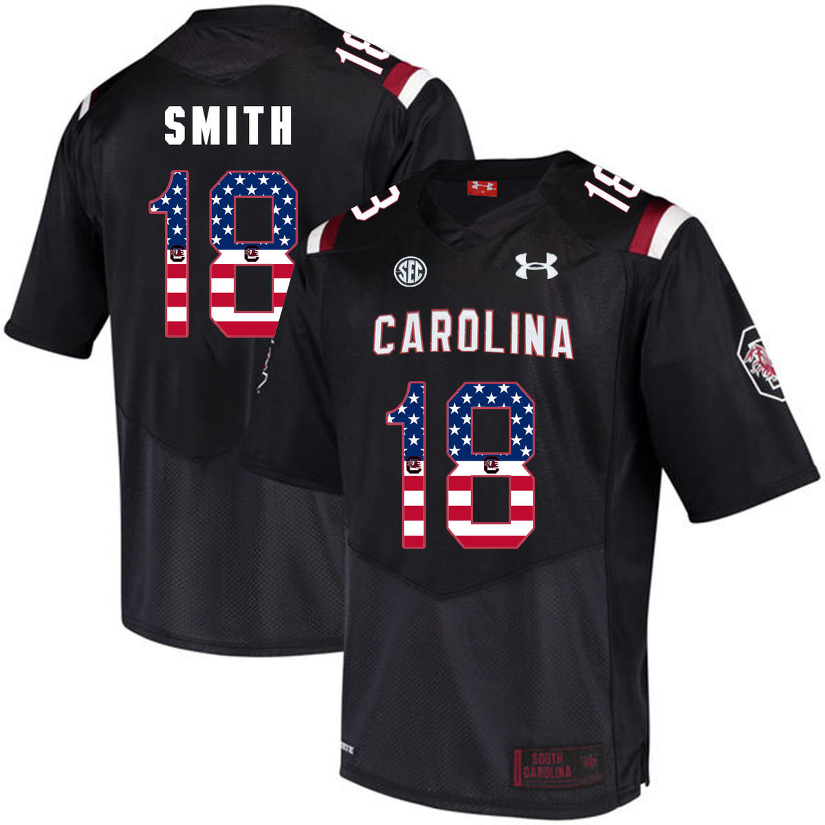 OrTre Smith South Carolina Gamecocks black jersey