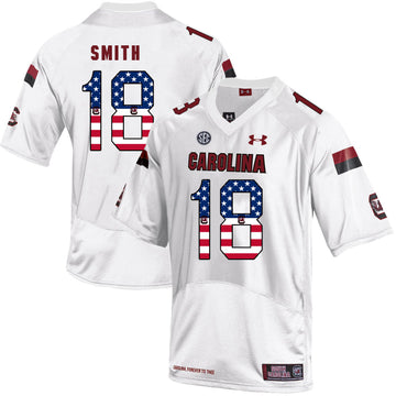 OrTre Smith South Carolina Gamecocks white jersey