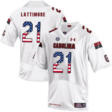 Marcus Lattimore South Carolina Gamecocks white jersey