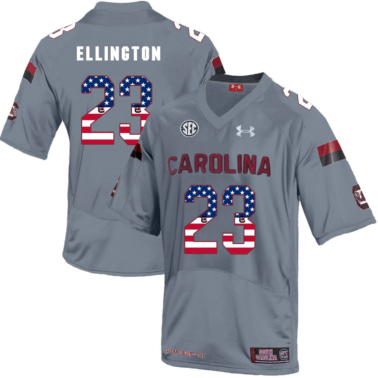 Bruce Ellington South Carolina Gamecocks gray jersey
