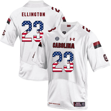 Bruce Ellington South Carolina Gamecocks white jersey