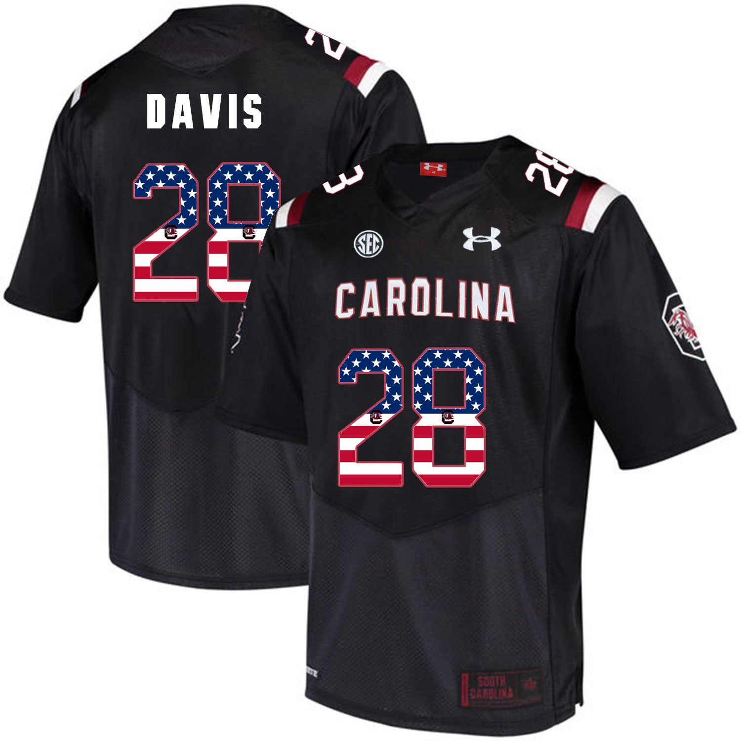 Mike Davis South Carolina Gamecocks black jersey