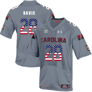 Mike Davis South Carolina Gamecocks gray jersey