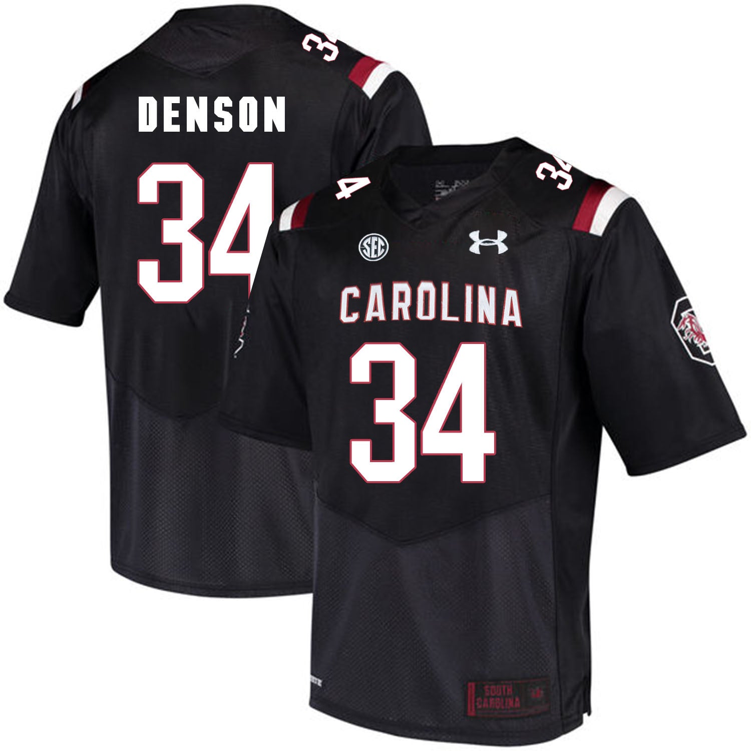 Mon Denson South Carolina Gamecocks black jersey
