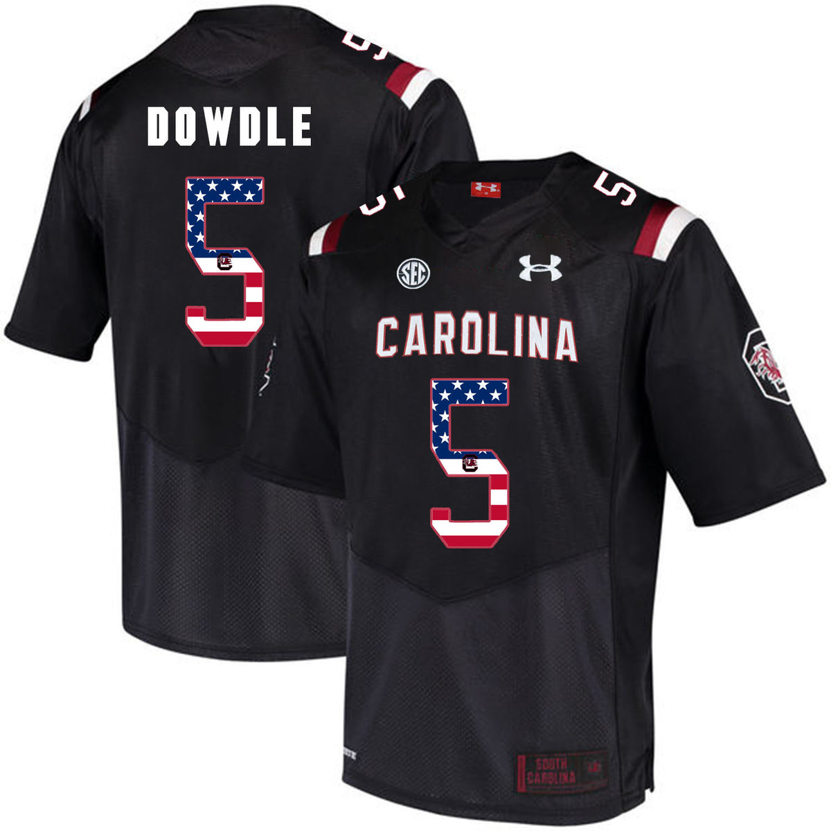 Rico Dowdle South Carolina Gamecocks black jersey