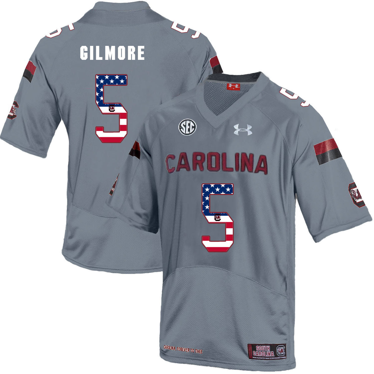 Stephon Gilmore South Carolina Gamecocks gray jersey