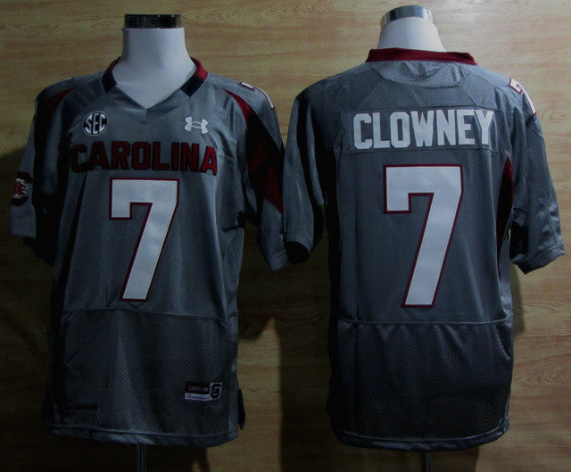 Clowney South Carolina Gamecocks grey jersey