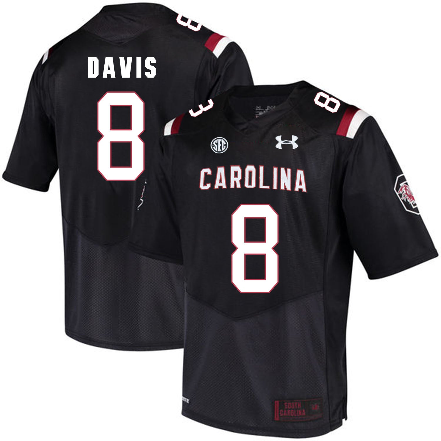 Randrecous Davis South Carolina Gamecocks black jersey