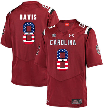 Randrecous Davis South Carolina Gamecocks red jersey