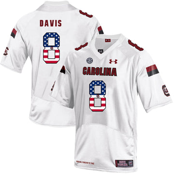 Randrecous Davis South Carolina Gamecocks white jersey