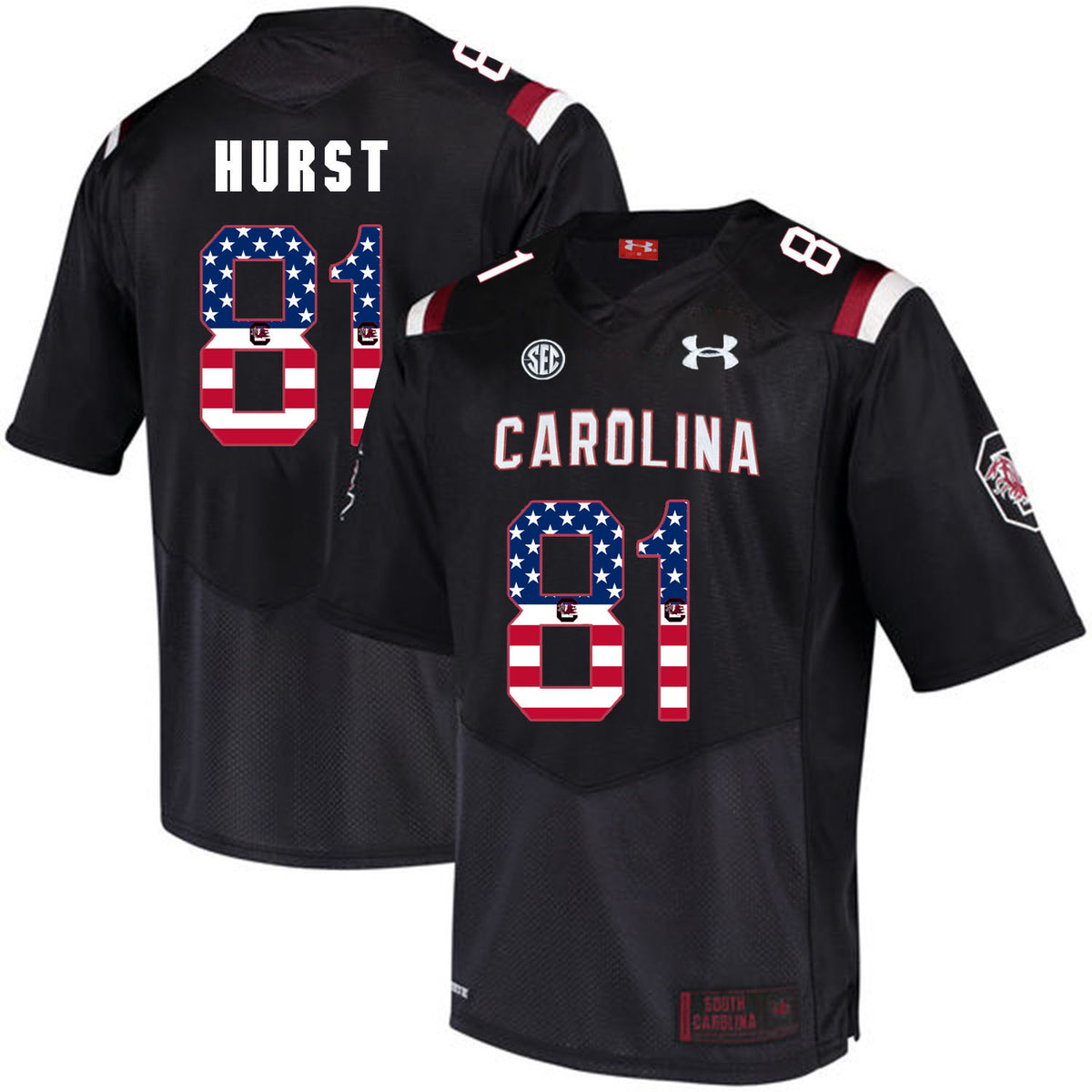 Hayden Hurst South Carolina Gamecocks black jersey