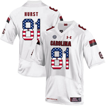 Hayden Hurst South Carolina Gamecocks white jersey
