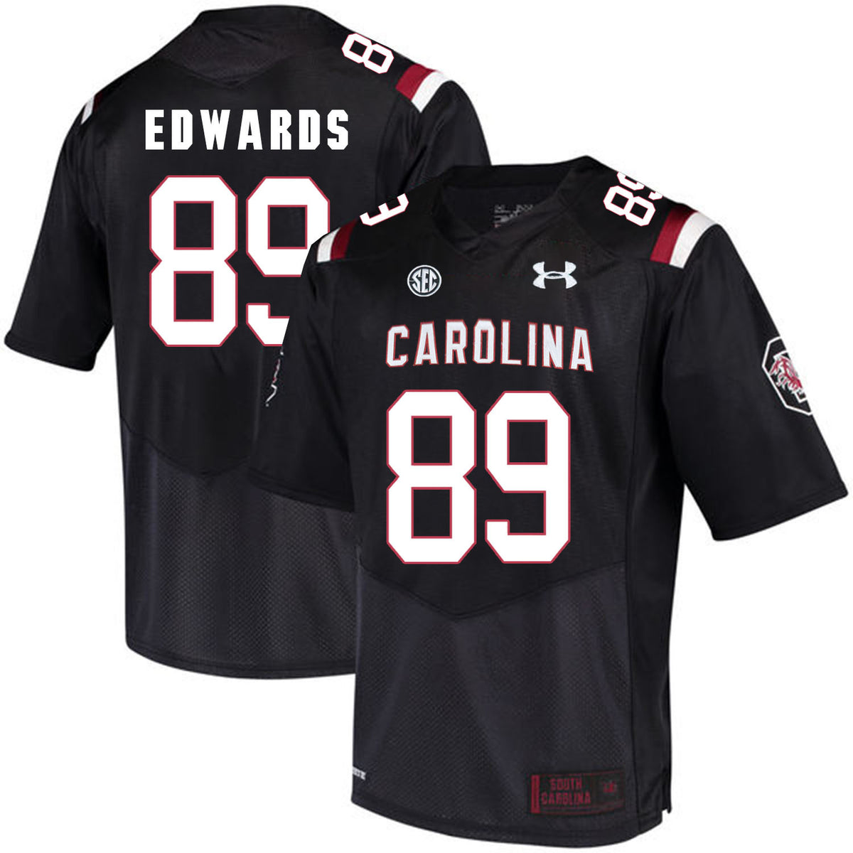 Bryan Edwards South Carolina Gamecocks black jersey