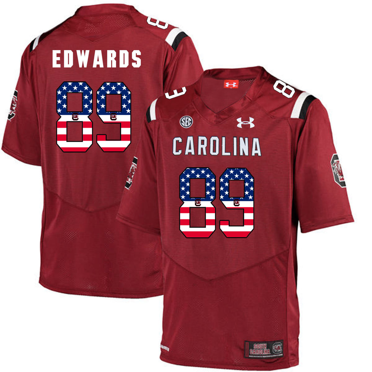 Bryan Edwards South Carolina Gamecocks red jersey