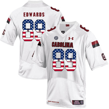 Bryan Edwards South Carolina Gamecocks white jersey